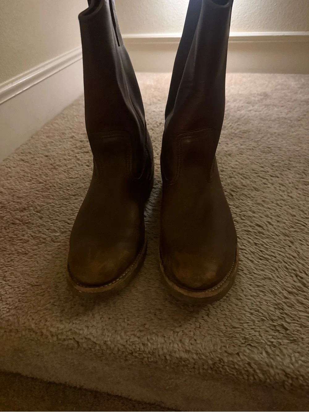 Men's Red Wing Brown Leather Western Work Boots